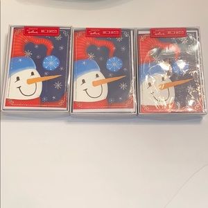 NEW! Hallmark Snowman Christmas Cards 3 packs